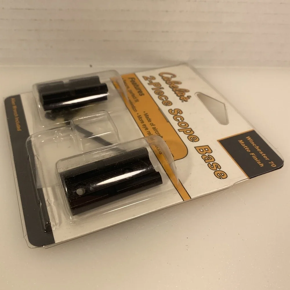 Cabela's 2 Piece Scope Base For Winchester 70 Matte Black Aluminum NIP